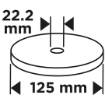 Flap wheel 125 x 22.2 mm, P80