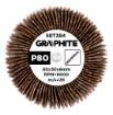Flap wheel 80 x 30 x 6 mm, P80