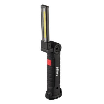 Workshop lamp rechargeable 200 lm COB + flashlight