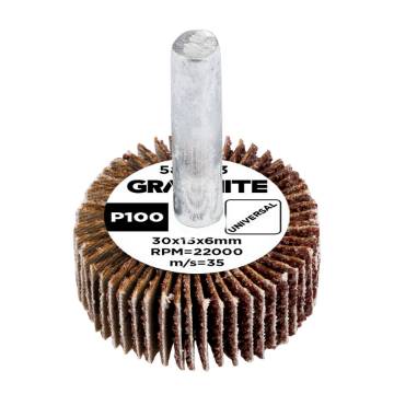 Flap wheel 30 x 15 x 6 mm, P100