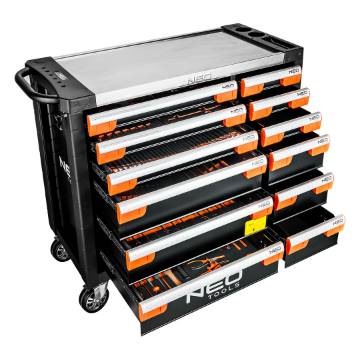 Tool cabinet 7-drawer PRO with accessories, 359 tools - EVA