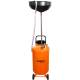 Mobile oil skimmer, gravity fed