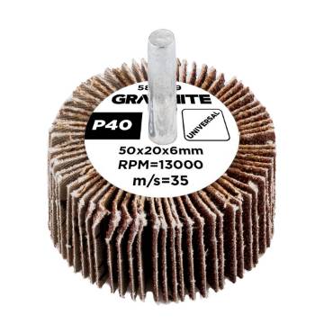 Flap wheel 50 x 20 x 6 mm, P40