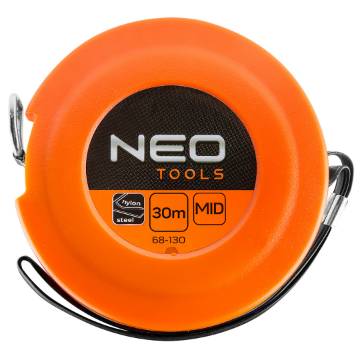 Measuring tape, steel 30m x 9,5mm, nylon coated