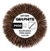 Flap wheel 80 x 30 x 6 mm, P100