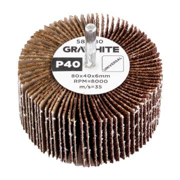 Flap wheel 80 x 40 x 6 mm, P40