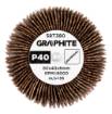 Flap wheel 80 x 40 x 6 mm, P40