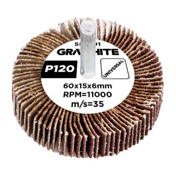 Flap wheel 60 x 15 x 6 mm, P120