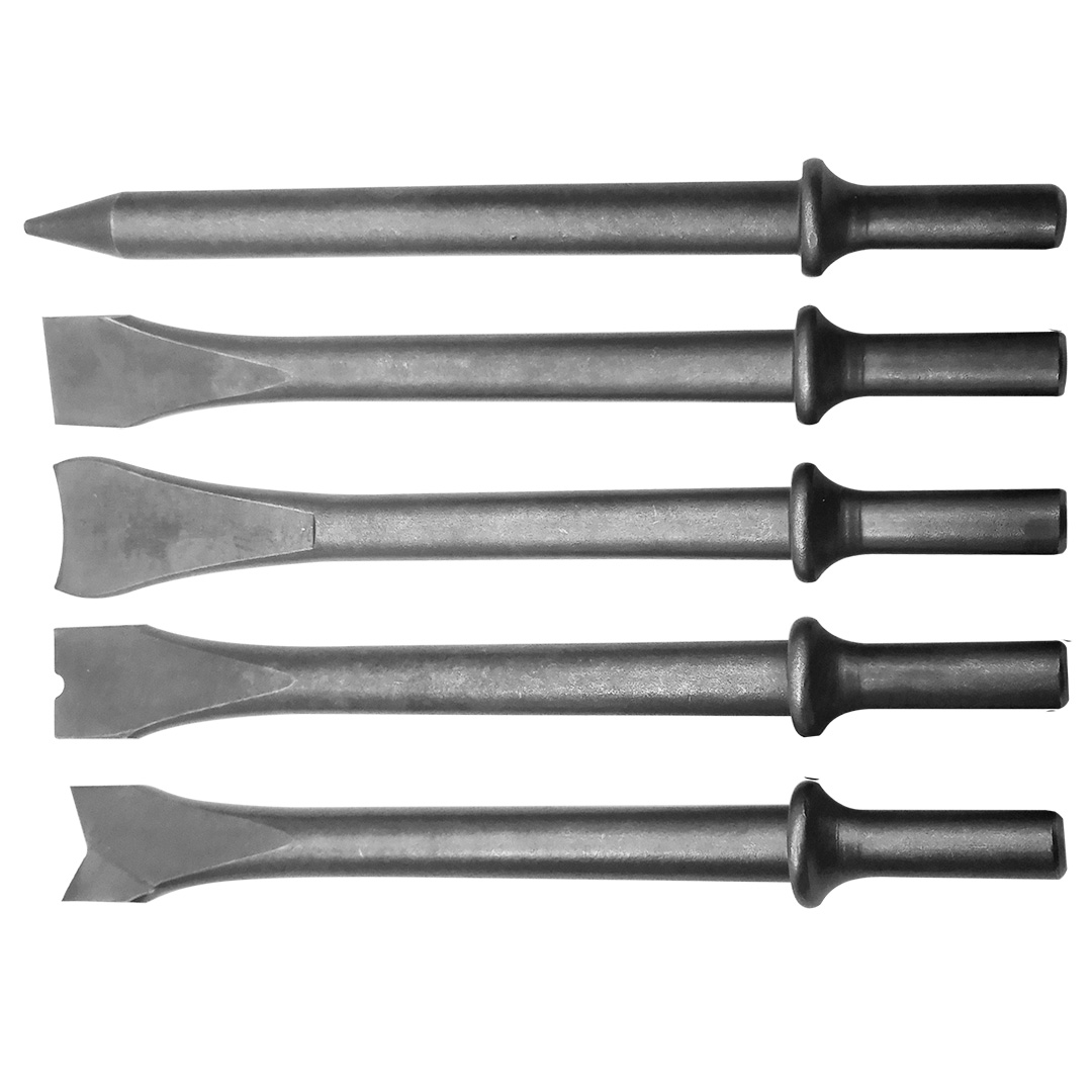 Pneumatic hammer chisel set 5 pcs