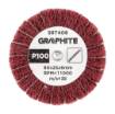 Flap wheel with abrasive fleece, mounted 60 x 25 x 6 mm, P100