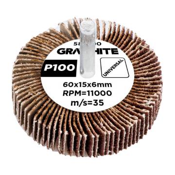 Flap wheel 60 x 15 x 6 mm, P100