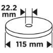 Flap wheel 115 x 22.2 mm, P100