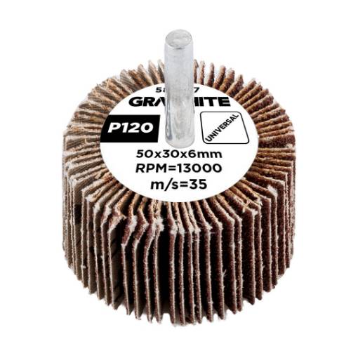 Flap wheel 50 x 30 x 6 mm, P120