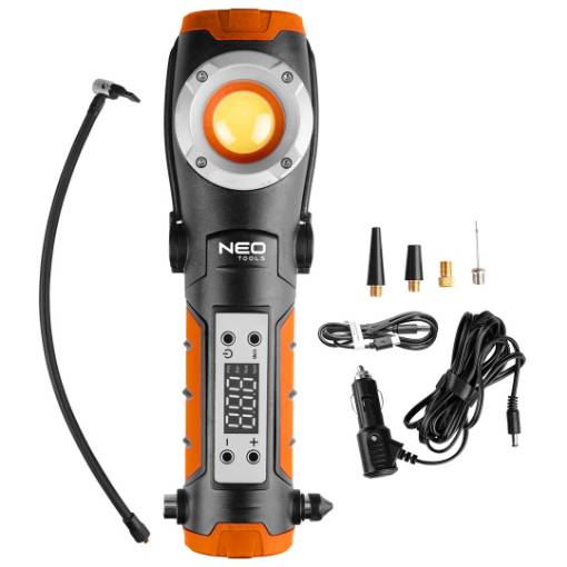 Battery lamp 800 lm with compressor
