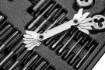 Tap and die set, 31 pcs
