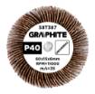 Flap wheel 60 x 15 x 6 mm, P40