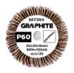 Flap wheel 50 x 30 x 6 mm, P100