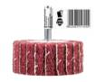 Flap wheel with abrasive fleece, mounted 60 x 25 x 6 mm, P120