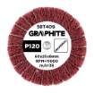 Flap wheel with abrasive fleece, mounted 60 x 25 x 6 mm, P120