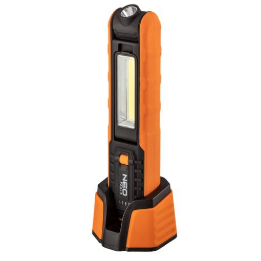 Workshop lamp rechargeable 500 lm COB + base + charger