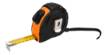 Retractable steel tape measure 3 m x 16 mm, auto-locking, two stop buttons