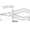 Bent nose pliers 200mm