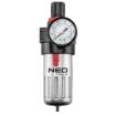 Draining filter 1/2" with pressure reducer, metal body