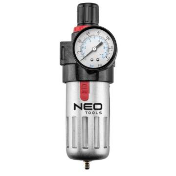 Draining filter 1/2" with pressure reducer, metal body