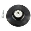 Rubber adhesive disc 125 mm x M14 + shank