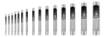 Set of 15 punches, diameter 2-22 mm, oxford pouch