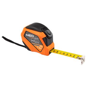 Rolled steel tape measure 7.5 m x 25 mm, inch
