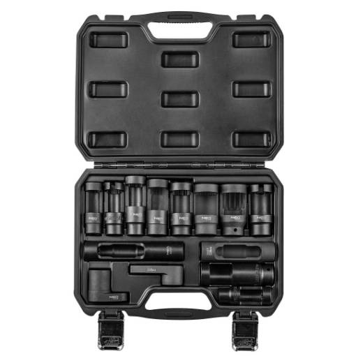 Sockets for oxygen sensor and injectors, 14 pcs set