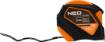 Retractable steel tape measure 10 m x 25 mm, auto-locking, stop button, magnet