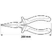 Long nose plier 200mm
