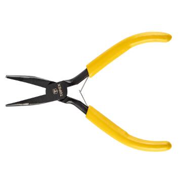 Bent elongated precise pliers 125 mm