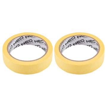 Paper tape yellow 25 mm x 25 m, 1+1 set