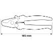 Cable scissors 185mm