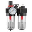 Air treatment set 1/2", filter, oiler and reducer, metal body