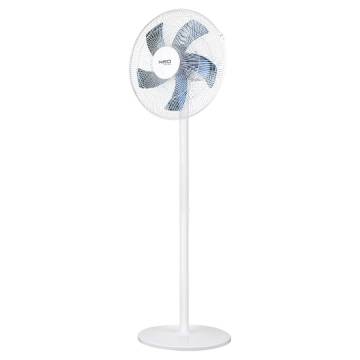 Floor fan 50W, diam. 40 cm, 3 speeds, oscillation white