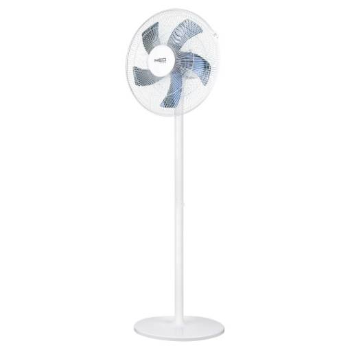 Floor fan 50W, diam. 40 cm, 3 speeds, oscillation white