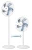 Floor fan 50W, diam. 40 cm, 3 speeds, oscillation white