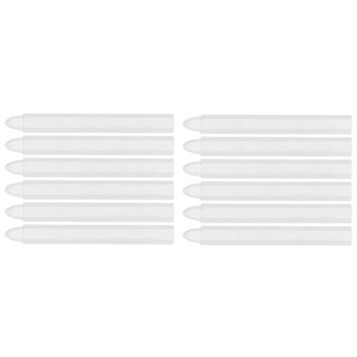 Technical chalk for marking, white, 12 pcs
