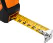Retractable steel tape measure 5 m x 19 mm, auto-locking, stop button, magnet
