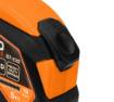 Retractable steel tape measure 5 m x 19 mm, auto-locking, stop button, magnet