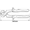 End nipper cutting plier 160mm