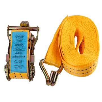 Lashing strap with ratchet 38 mm x 6 m, withstanding 2000 kg PES