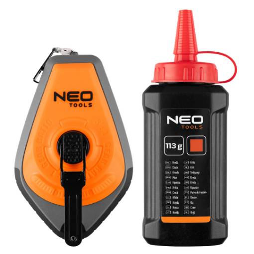 Marking-out string 3:1, plastic housing + red chalk