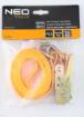 Lashing strap with ratchet 25 mm x 4 m, withstanding 1000 kg PES