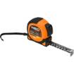 Super Black retractable steel tape measure 10 m x 25 mm, auto lock, two stop buttons, magnet