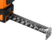Super Black retractable steel tape measure 10 m x 25 mm, auto lock, two stop buttons, magnet